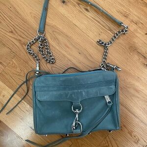 Rebecca Minkoff soft leather cross body. Dusty blue color. Great condition